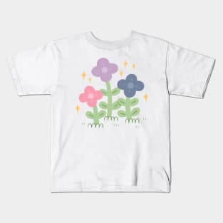 Bisexual Pride Flowers Kids T-Shirt